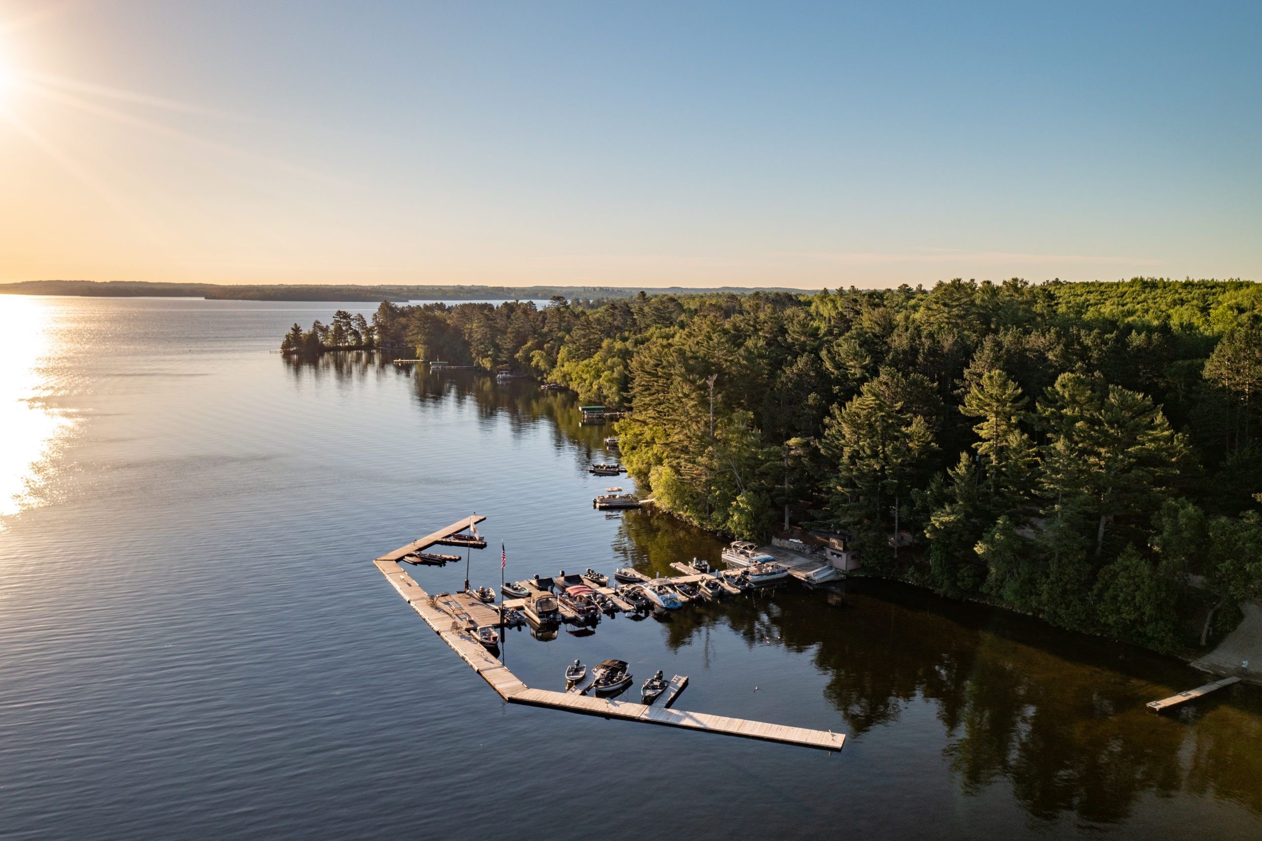 Main Dock at Cabin O' Pines Resort & Campground