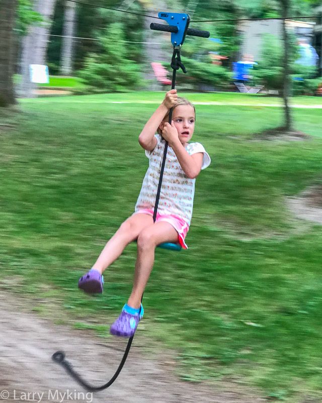 Kids Zipline at Cabin O' Pines Resort & Campground