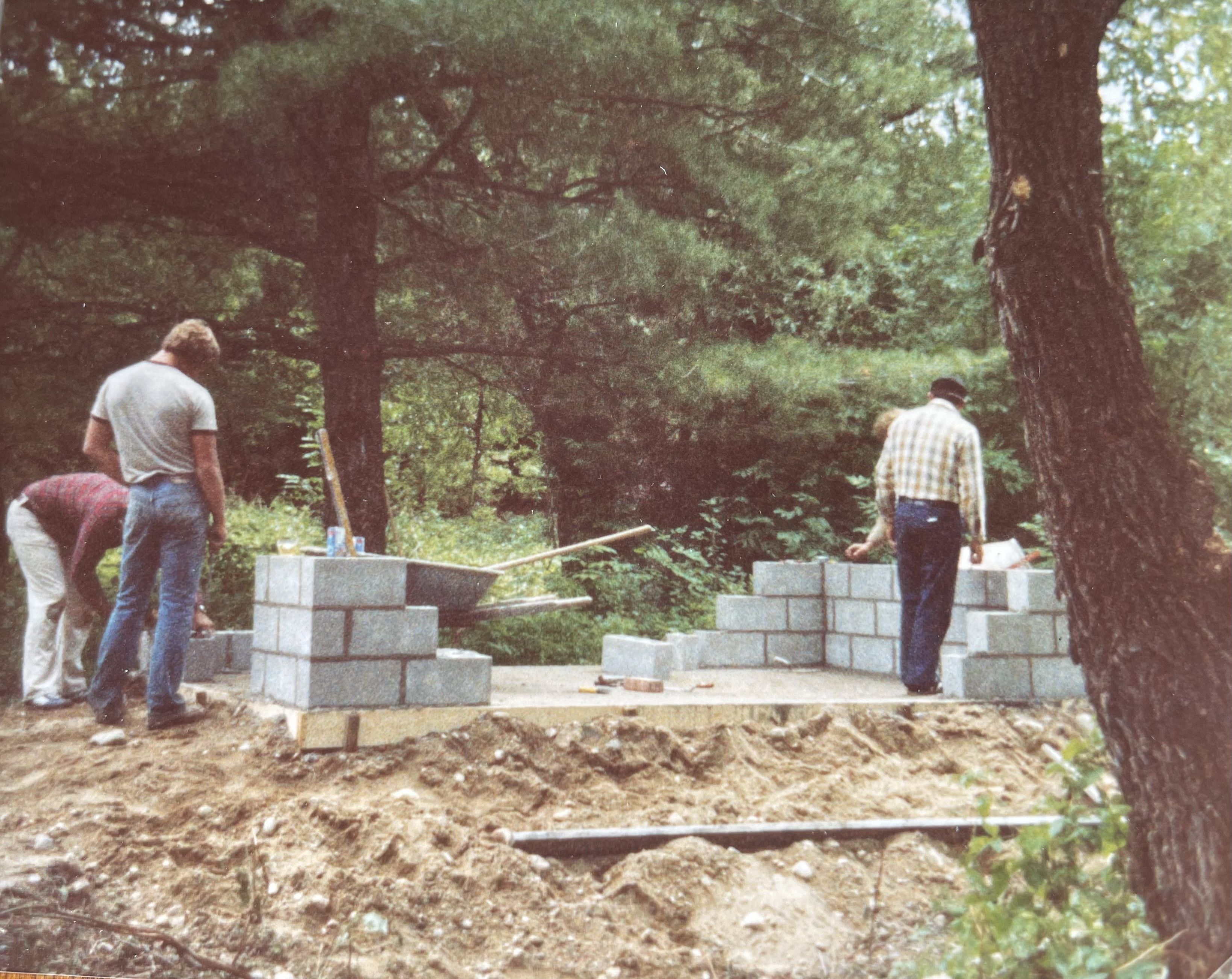Summer 1980 - Construction of the Fish Cleaning House