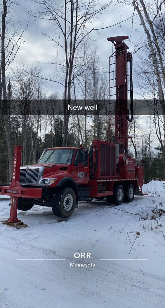 December 2020 - Drilling a well in the new seasonal campground loop, 325' deep - Great water, pure & plentiful!