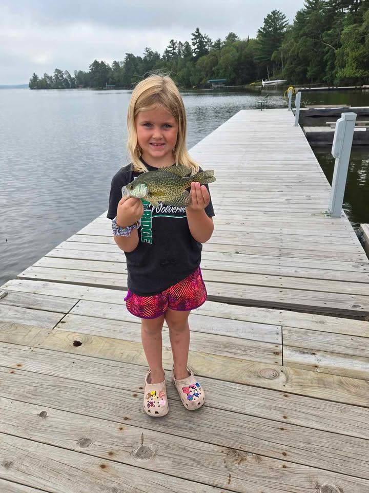 Maddie Stifter - Crappie Caught Off The Dock At Cabin O' Pines Resort & Campground - Summer 2024
