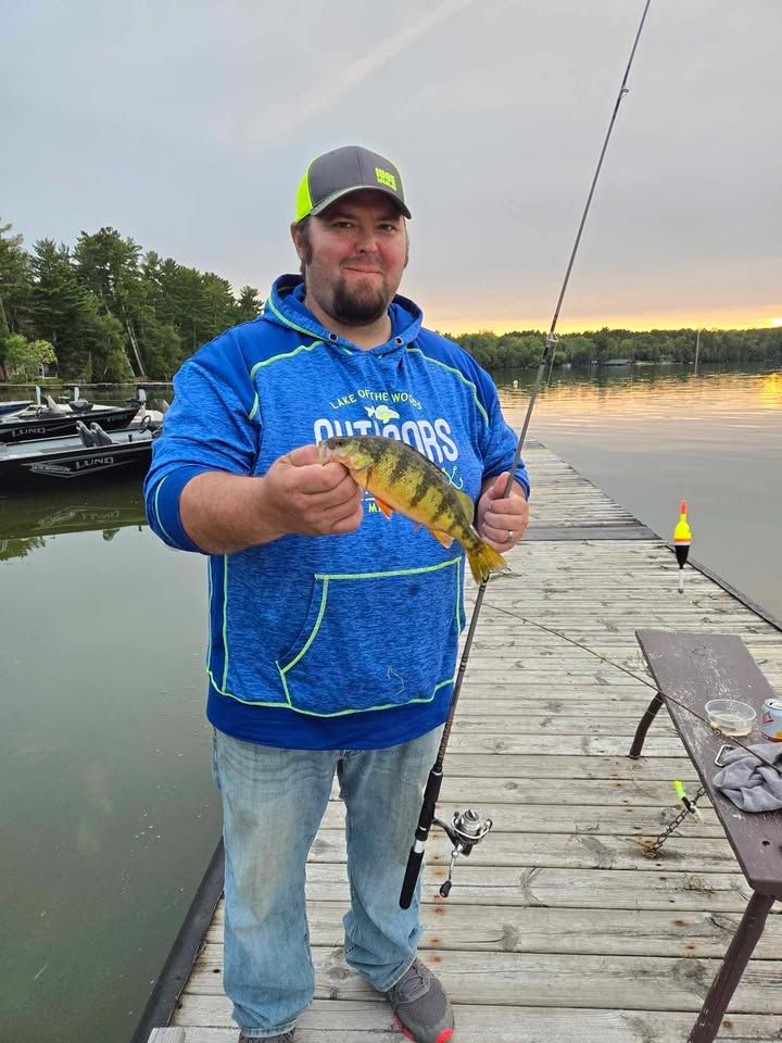 Ben Stifter - Perch Caught Off The Dock At Cabin O' Pines Resort & Campground - Summer 2024