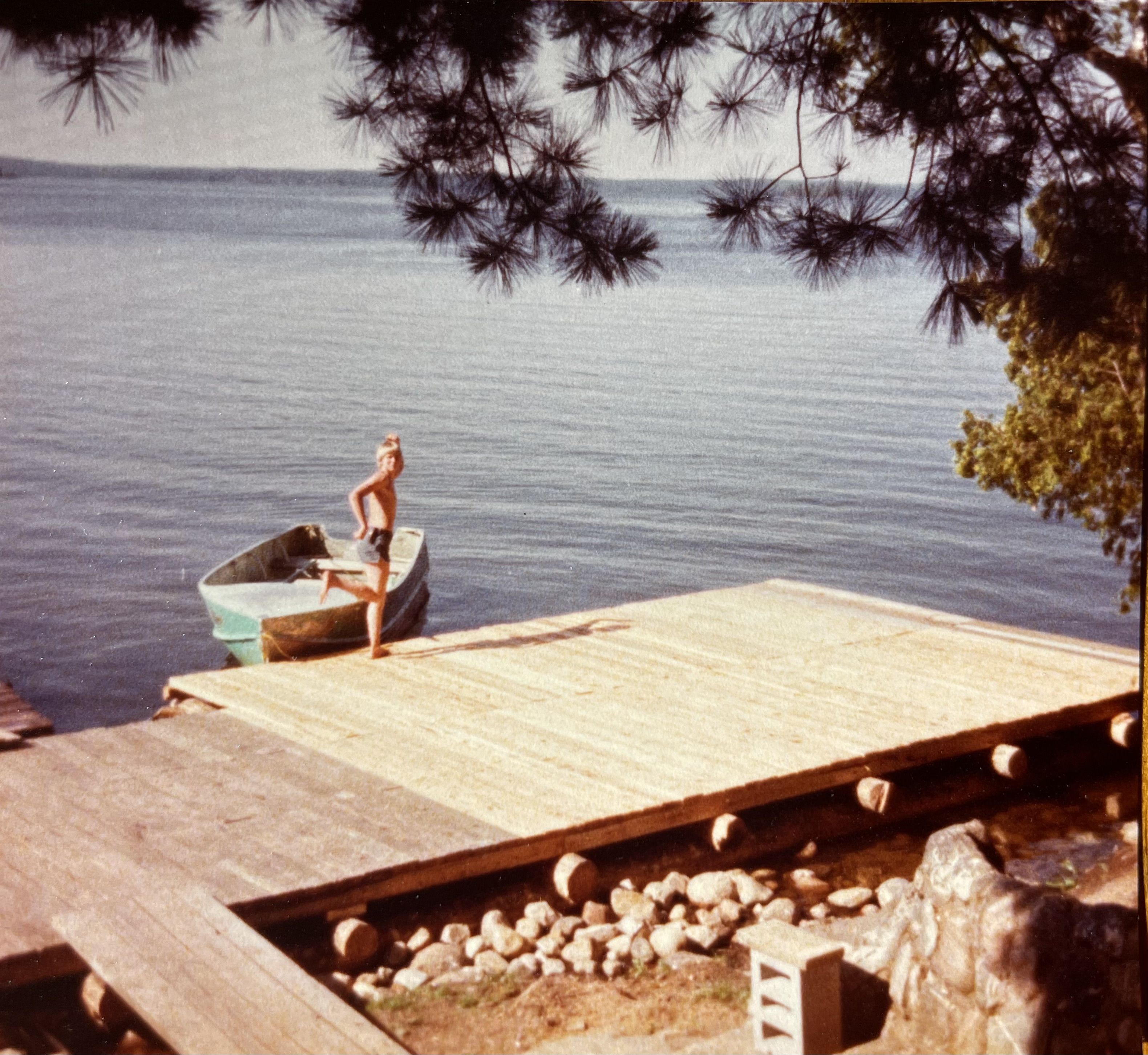 Summer 1981 - Dan Coyer (brother of Gary Coyer) - Modelling on the new Main Dock Boat Ramp