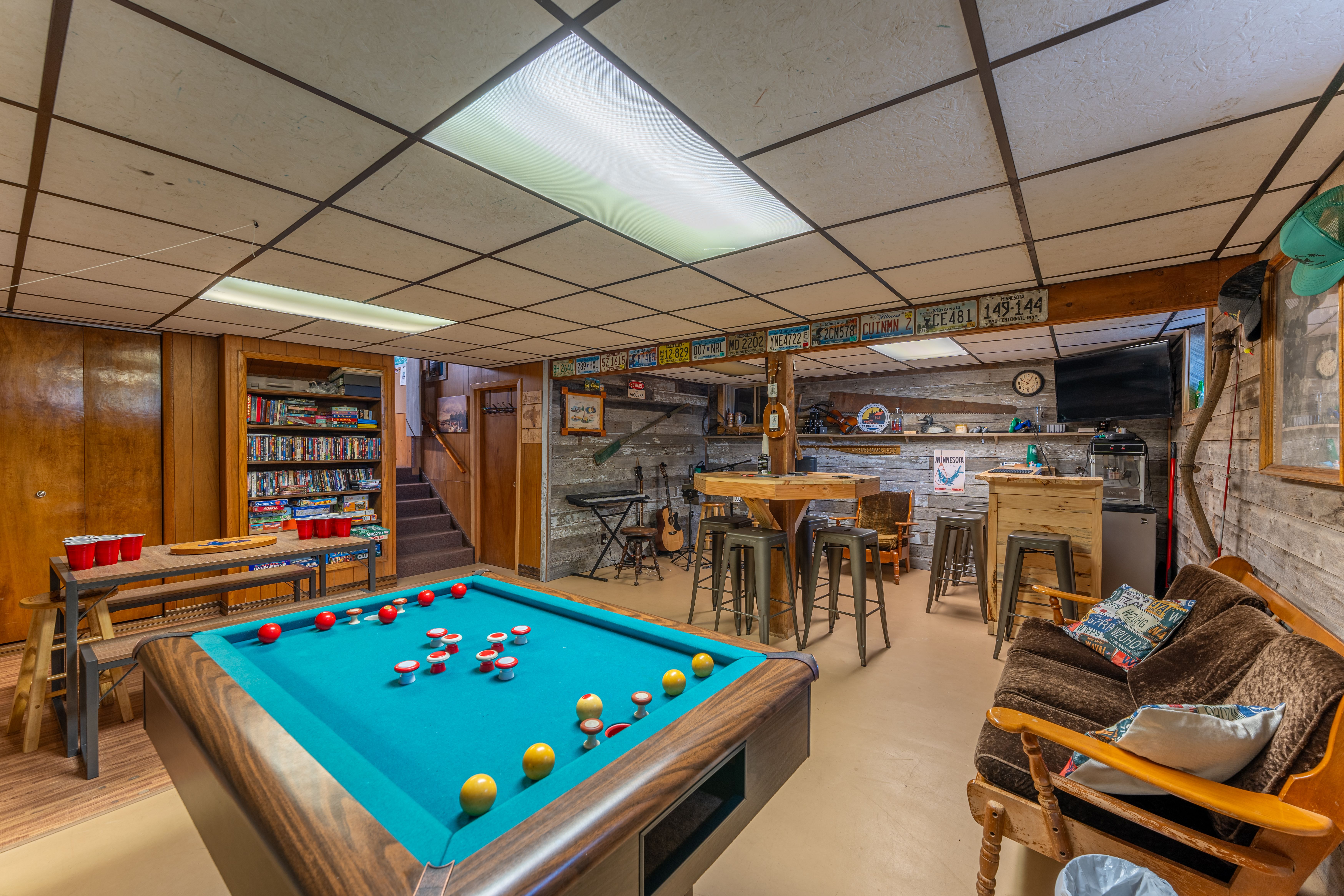 Sawloon lounge at Cabin O' Pines Resort & Campground