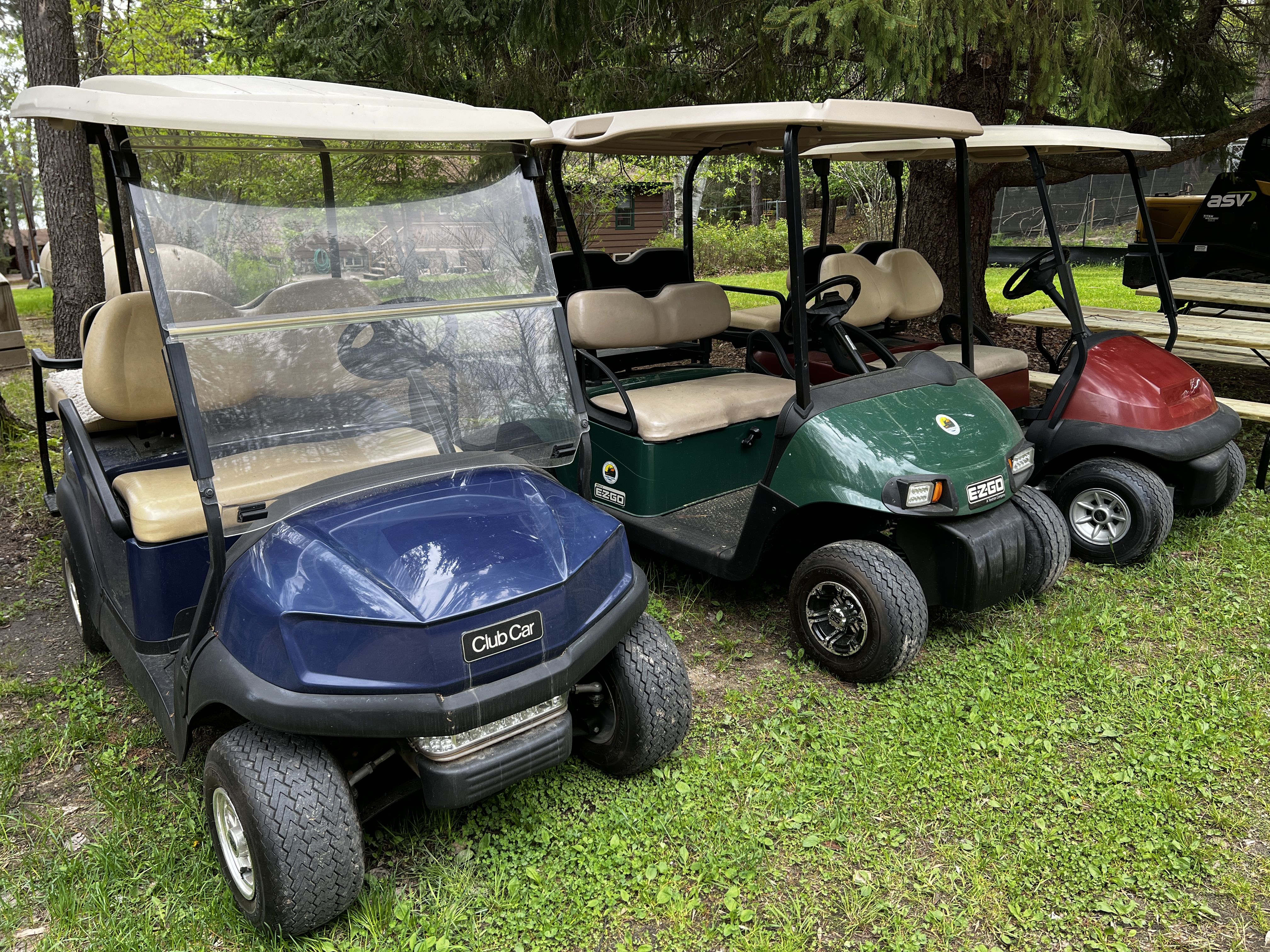 Golf Cart Rental at Cabin O' Pines Resort & Campground