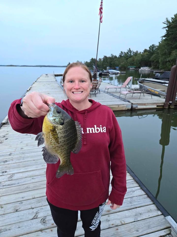 Amber Stifter - Perch Caught Off The Dock At Cabin O' Pines Resort & Campground - Summer 2024
