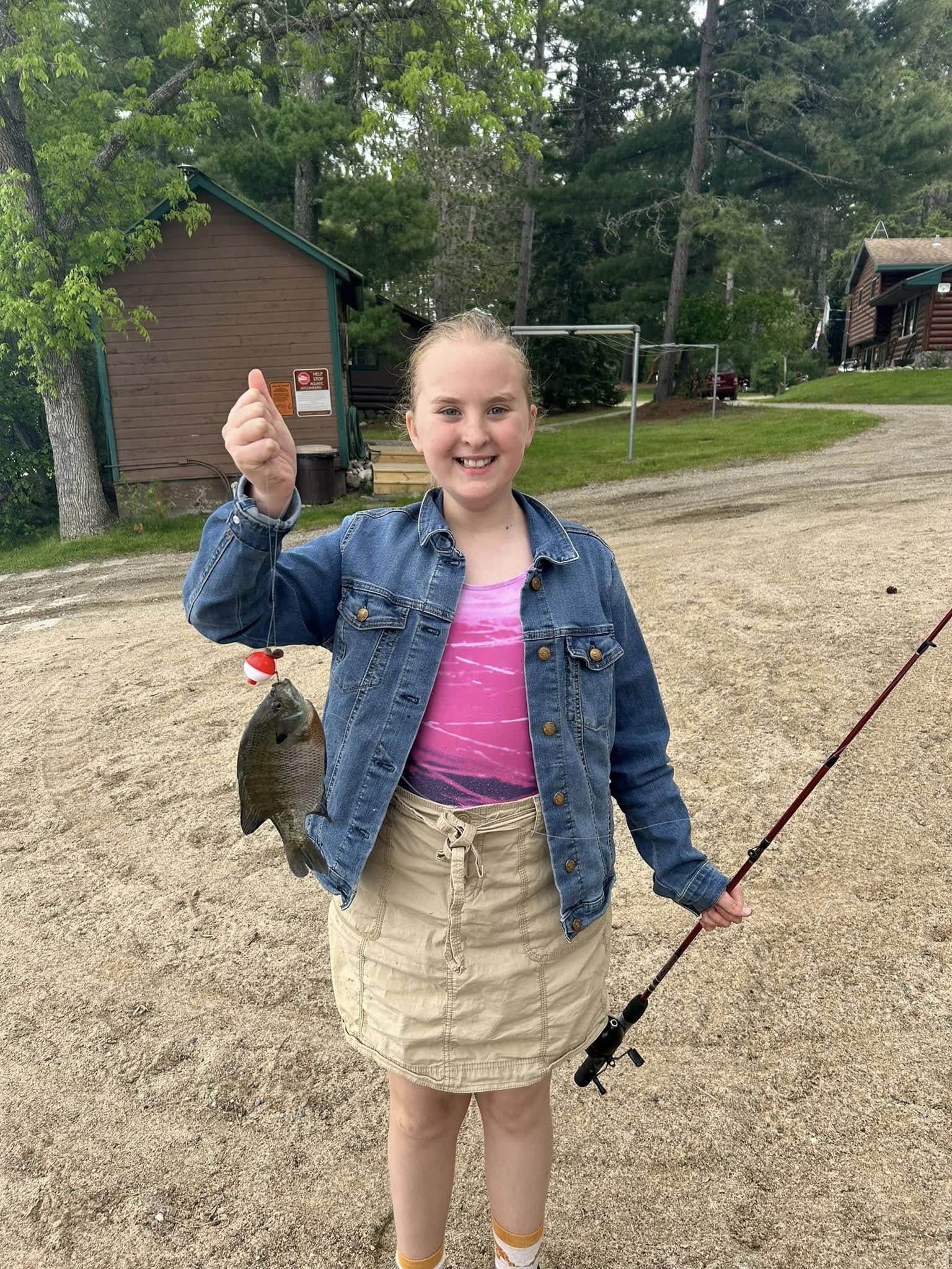 Big Bluegill - Caught Off The Dock at Cabin O' Pines Resort & Campground - Summer 2024