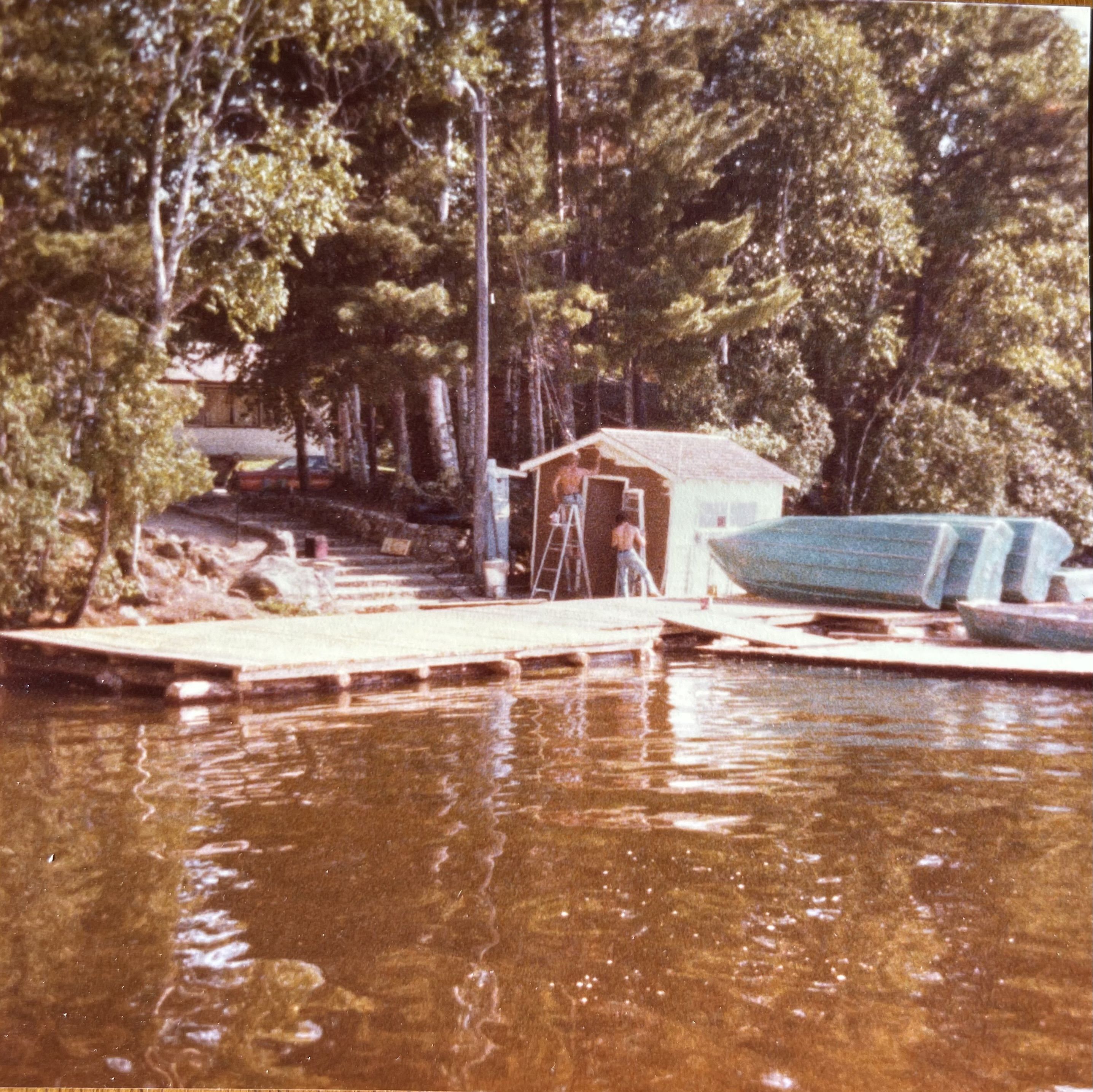 Summer 1981 - The Motor Shed getting a paint job