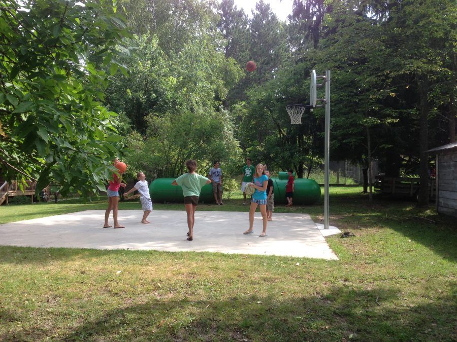 Basketball Court at Cabin O' Pines Resort & Campground 