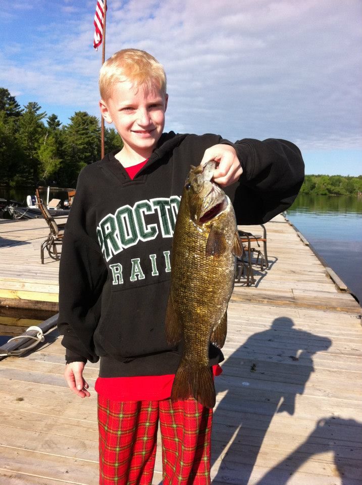 Smallmouth Bass - Caught Off The Dock at Cabin O' Pines Resort & Campground by Tommy