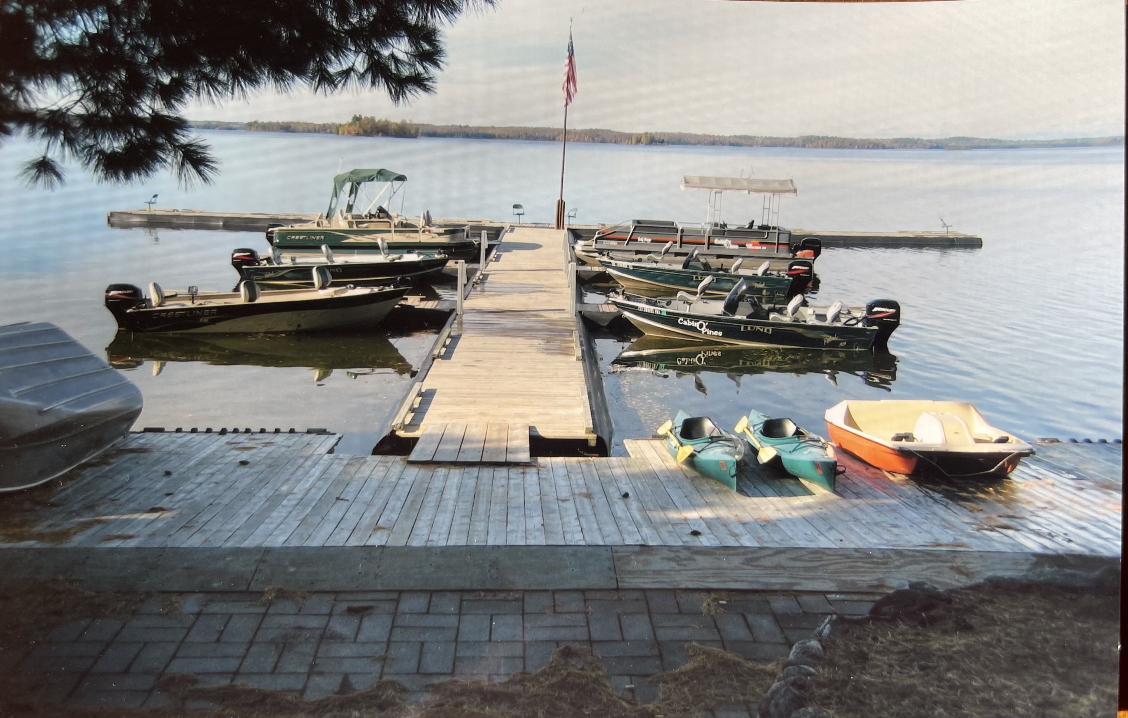 Summer 2010 - The Cabin O' Pines Resort marine fleet parked in the newly constructed slips