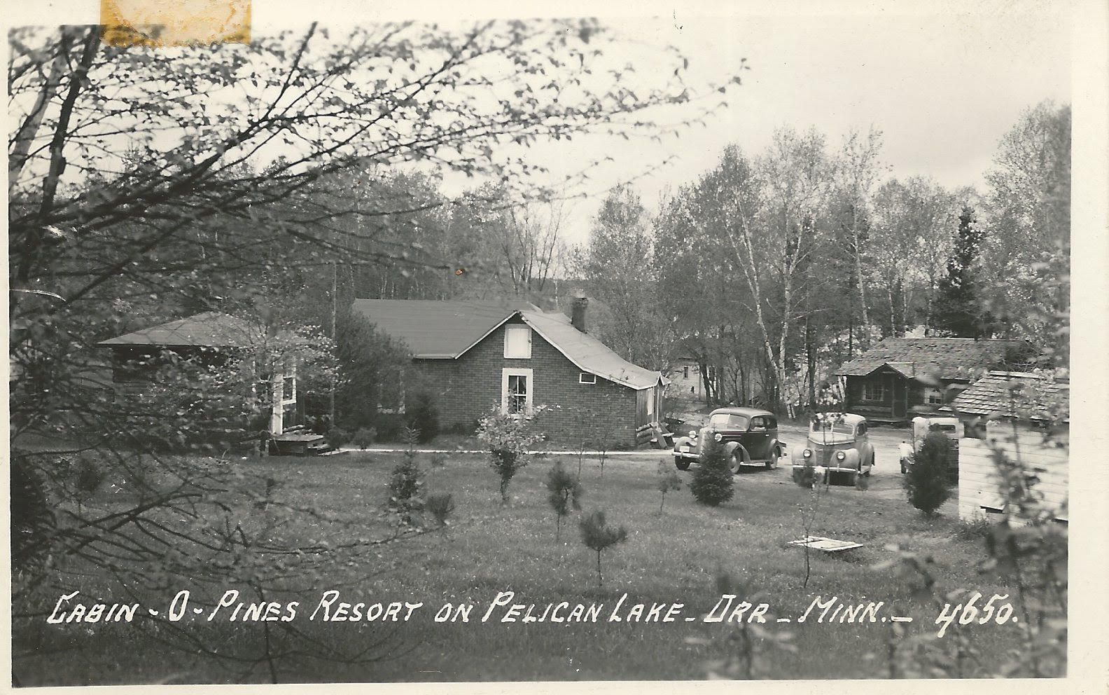 1940s - From the vantage point of Splitrock (from left to right): The Milk House, Homestead and My Northern Home (Cabin #1)